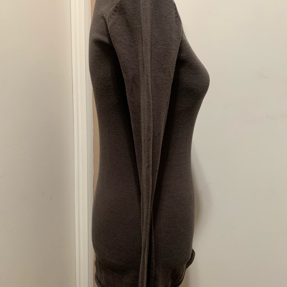 ATHLETA WOMEN'S BROWN LONG SLEEVE CROCHET TOP XXS - Picture 5 of 9